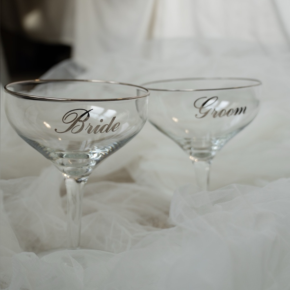 Vintage Champagne Coupe Glasses